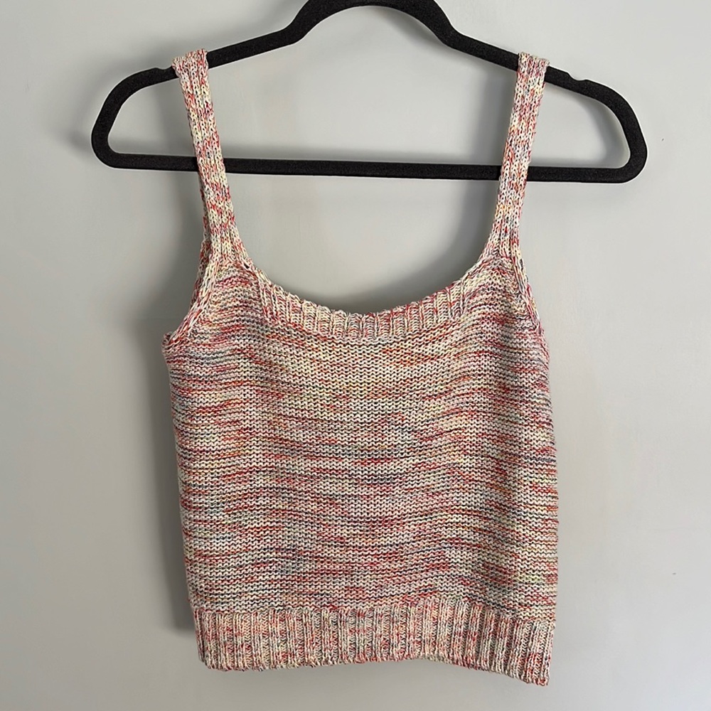 Lucy Paris knitted, multicolored tank top Small